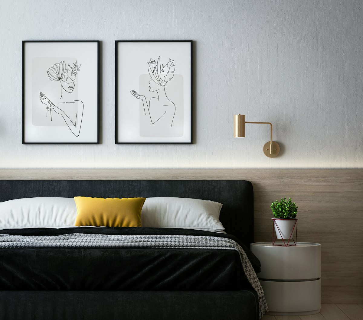Ochre Waffle Bedspreadl